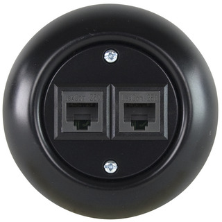 DATA/TELEUTTAG UTP RENOVA 2X8 KAT 6 SVART BLISTER