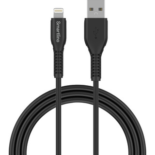 LADDKABEL LIGHTNING STRONG FÖR IPHONE/IPAD SVART 2M