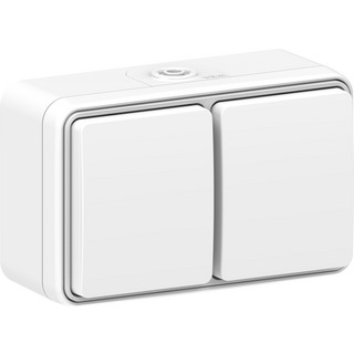 VÄGGUTTAG CONNECT 2 HOME 2-V UTP JORD KAPSLAT VIT 16A IP54