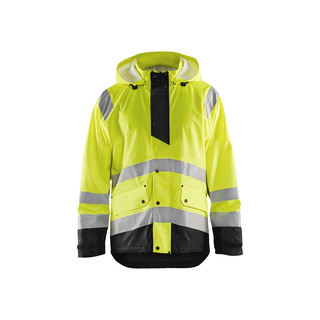 REGNJACKA 4323 2000 VARSELGUL/SVART