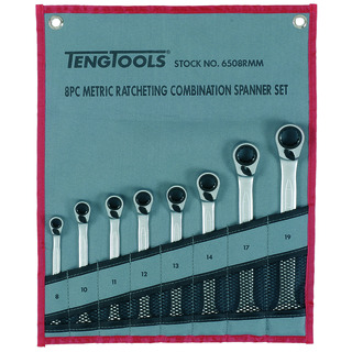 U-RINGSPÄRRNYCKELSATS TENG TOOLS 6508RMM