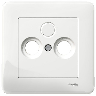 ANTENNUTTAG CENTRUM PLATTA R/TV/SAT EXXACT VIT