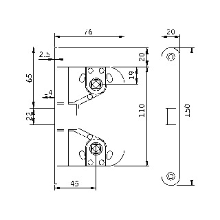 INNERDÖRRLÅS ASSA 414