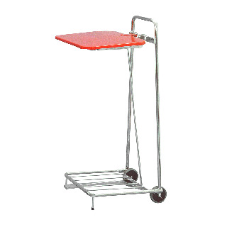 SÄCKHÅLLARE KROM MED FOTPEDALLOCK