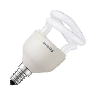 LÅGENERGILAMPA TORNADO 5W E14 12000TIM