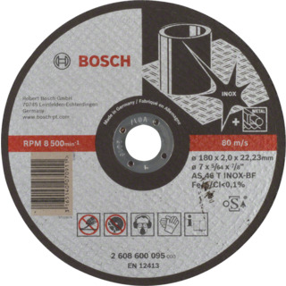 KAPSKIVA STÅL RAK 180X2.0MM 1P