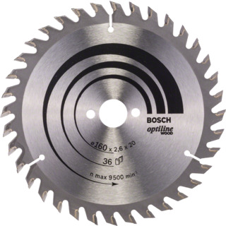 CIRKELSÅGKL 160X20/16MM T36 OP PASSAR HANDCIRKELSÅGAR