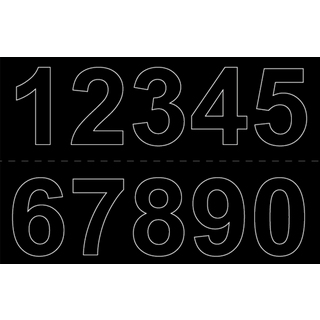 SIFFRA VINYL 0-9X2 SVART 50MM