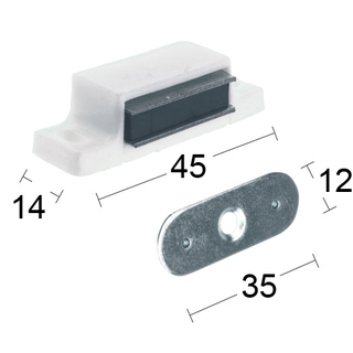 MAGNETLÅS 2030 VIT