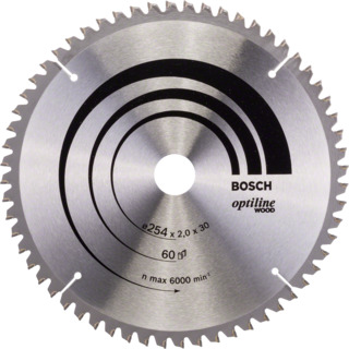 CIRKELSÅGKL 254X2X30MM 60T -5G PASSAR KAP-GERINGSSÅGAR