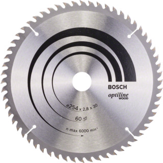 CIRKELSÅGKL 254X2,8X30MM 60T P PASSAR BORDCIRKELSÅG