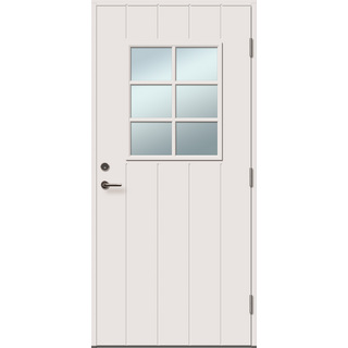 YTTERDÖRR ELIN 10X21H VIT GLAS RAW LÅS 8765