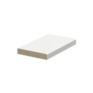 TÄCKBRÄDA FURU 21X120MM VITMÅLAD