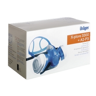 MASK MÅLAR SET 3300 (A2/P3) DRÄGER ANDNINGSSKYDD MUNSKYDD