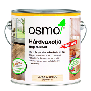 GOLVOLJA OSMO 3032 2,5LIT SIDENMATT HÅRDVAXOLJA