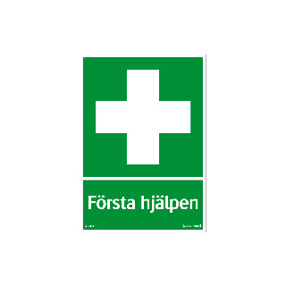 NÖDSKYLT FÖRSTA HJÄLPEN