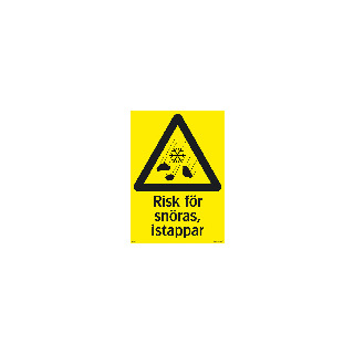 SKYLT RISK SNÖRAS 297X420MM