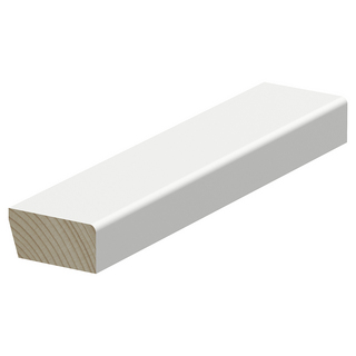 SALNINGSLIST FURU 21X43MM MÅLAD HELVIT
