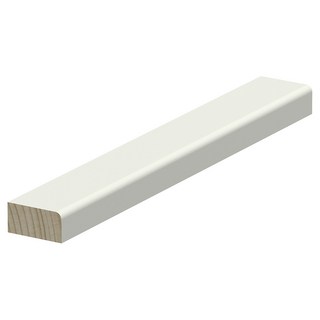 SALNINGSLIST FURU 13X26MM VITMÅLAD