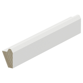 SKUGGLIST FURU 21X33MM MÅLAD HELVIT