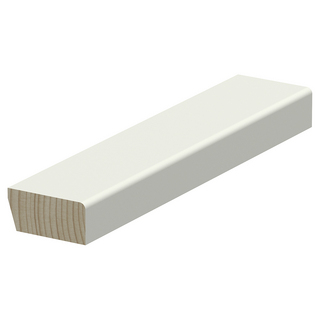 SALNINGSLIST FURU 21X43MM VITMÅLAD