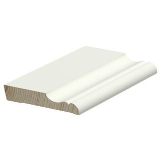 SOCKEL FURU 21X120MM ALLMOGE VITMÅLAD