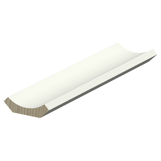 HÅLKÄLSLIST FURU 15X56MM VITMÅLAD