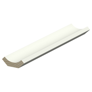 HÅLKÄLSLIST FURU 15X43MM VITMÅLAD