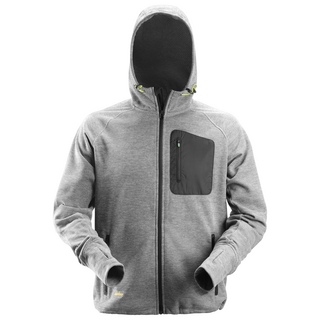 HOODIE FLEECE FW GRÅ/SVART M