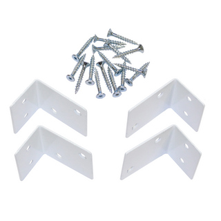 BESLAG ALTANRÄCKE VITMÅLAT 4ST