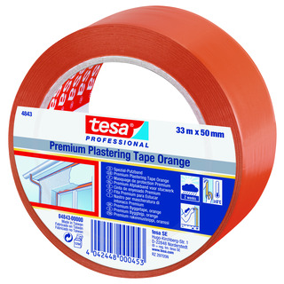 BYGG&SKYDDSTEJP 4843 TESA ORANGE 2V 33MX50MM