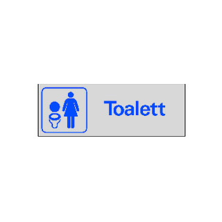 SYMBOLSKYLT DAMTOALETT