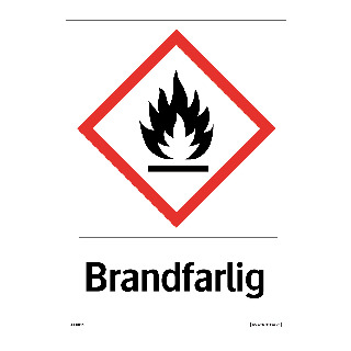 SKYLT KEMISKA ÄMNEN BRANDFARLIG
