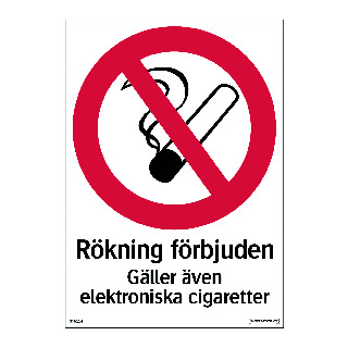 SKYLT 346114 SYSTEMTEXT RÖKNIN
