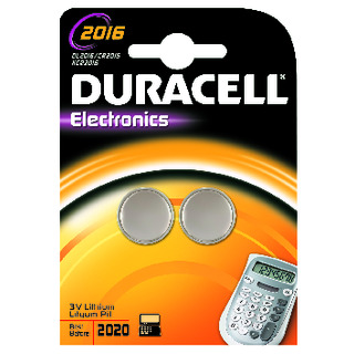 BATTERI  DURACELL CR2016 2ST LITHIUM