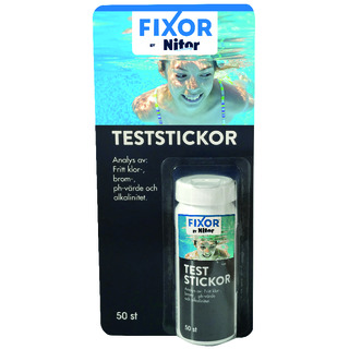 TESTSTICKOR KLOR/BROM/PH 50ST