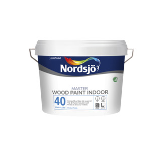SNICKERIFÄRG MASTER WOOD 40 BW NORDSJÖ INOMHUS 1L