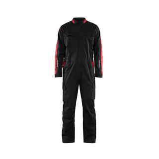 INDUSTRIOVERALL 6144 SVART/RÖD