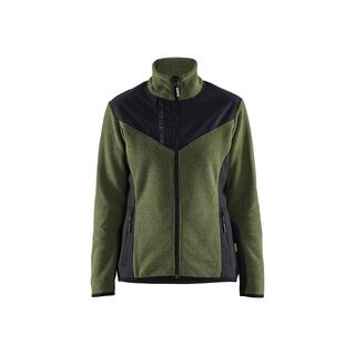 JACKA 5942 2536 STICKAD SOFT SHELL HÖSTGRÖN/SVART XXL