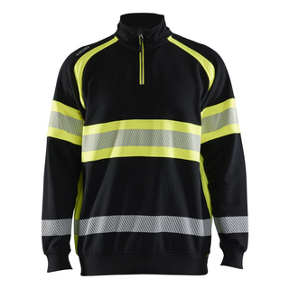 VARSELTRÖJA 3553 1158 SVART/VARSELGUL XL