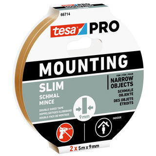 MONTERINGSTEJP 66714 TESA PRO MOUNTING INDOOR SLIM 2X5MX9MM