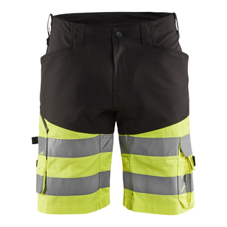 VARSELSHORTS 1541 1811 STRETCH SVART/VARSELGUL