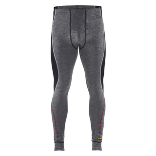 UNDERSTÄLL 1845 1736 BYXA XWARM MERINOULL GRÅ/SVART L