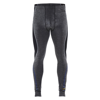 UNDERSTÄLL 1849 1732 BYXA WARM MERINOULL GRÅ/SVART 5XL