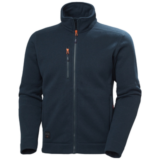 FLEECEJACKA KENSINGTON STICKAD MARINBLÅ 2XL