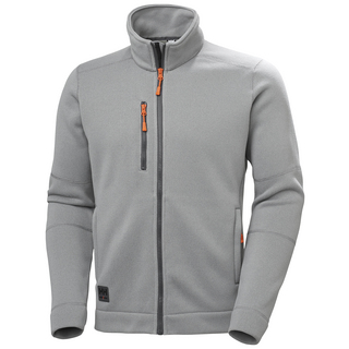 FLEECEJACKA KENSINGTON STICKAD POLARTEC LJUSGRÅ M