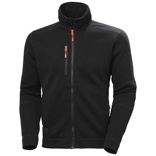 FLEECEJACKA KENSINGTON STICKAD SVART XL
