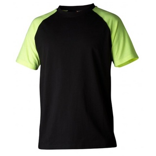 T-SHIRT 225 SVART/GUL XL