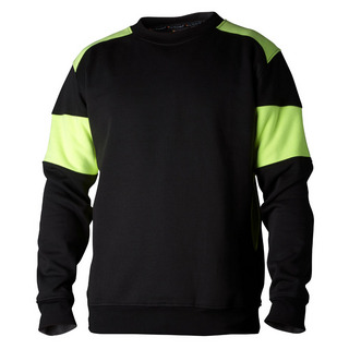 SWEATSHIRT 221 SVART/GUL XL
