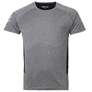 FUNKTIONS T-SHIRT TED SOUTH WEST GRÅMELANGE S